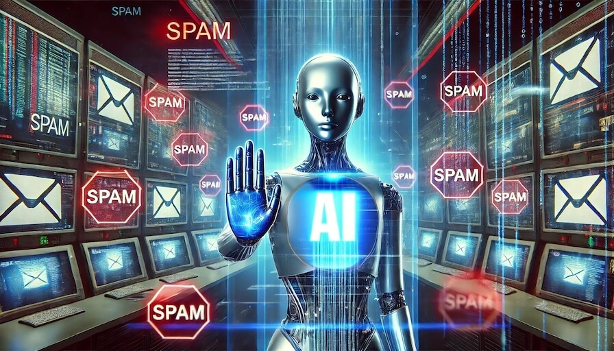 Email spam detection web interface